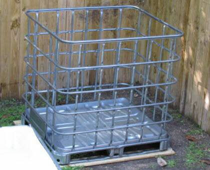 We Do Not Ship** 275 Gallon IBC TOTE CONTAINER - Cages - Good for
